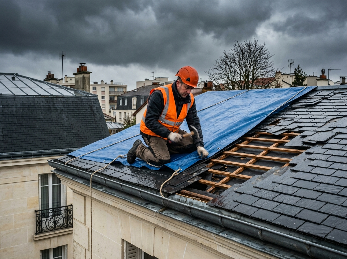 Fuite de toiture urgence